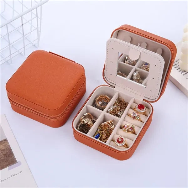 Travel Jewelry Case with Zipper