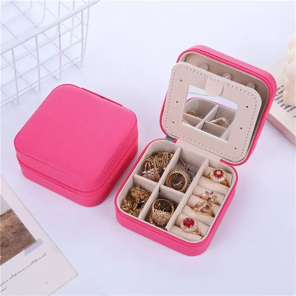 Travel Jewelry Case with Zipper