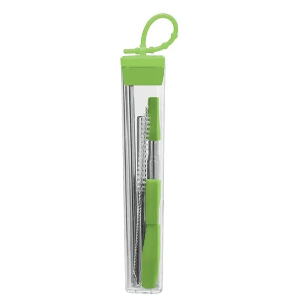 Cosmopolitan 7-Piece, 2-Straw Stainless Steel Set