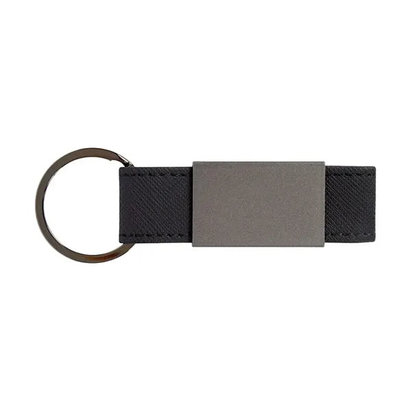 Boyd Aluminum & Leatherette Keyring