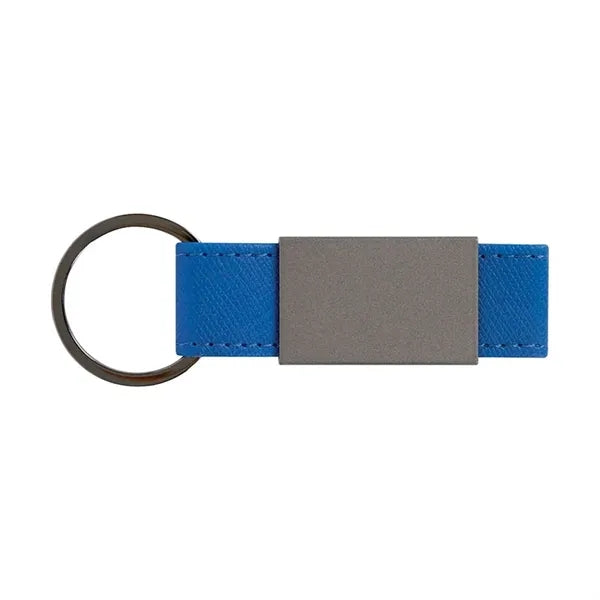 Boyd Aluminum & Leatherette Keyring