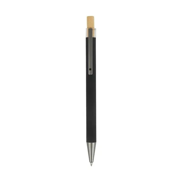 Arundi Recycled Aluminum Pen With Bamboo Plunger