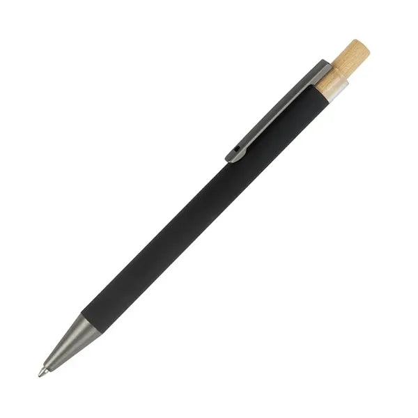 Arundi Recycled Aluminum Pen With Bamboo Plunger