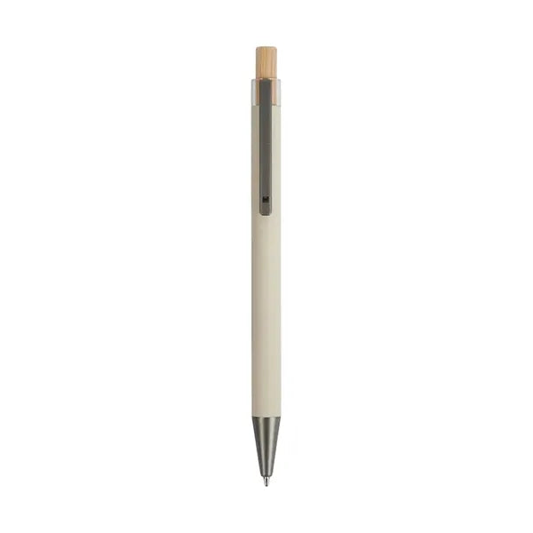 Arundi Recycled Aluminum Pen With Bamboo Plunger
