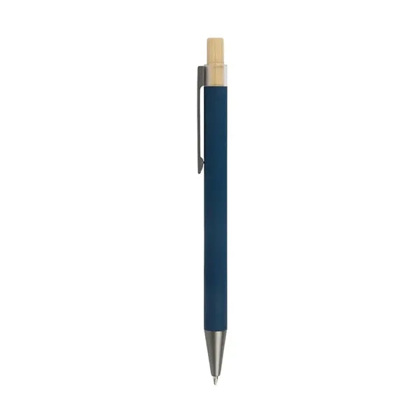 Arundi Recycled Aluminum Pen With Bamboo Plunger