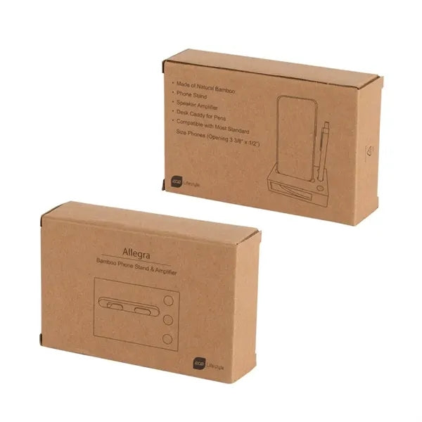 Allegra Bamboo Phone Stand & Amplifier