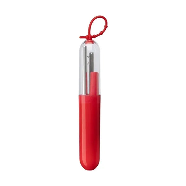 Paloma 5-Piece Stainless Steel Straw Set