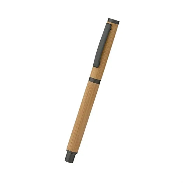 Hana Bamboo Cap-Off Ballpoint Pen