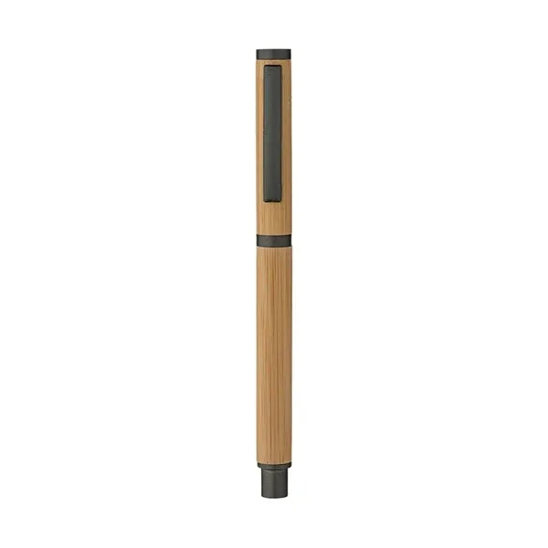 Hana Bamboo Cap-Off Ballpoint Pen