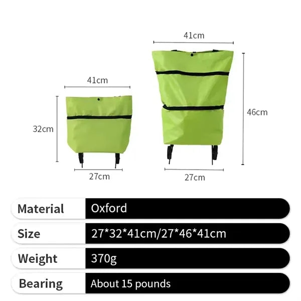 2 in 1 Foldable Shopping Cart