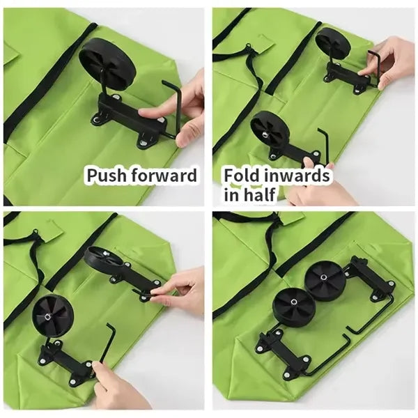 2 in 1 Foldable Shopping Cart