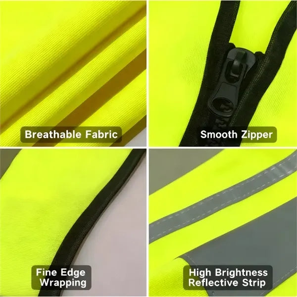 Reflective multi-pocket safety vest(customizable)