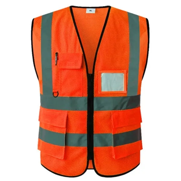 Reflective multi-pocket safety vest(customizable)