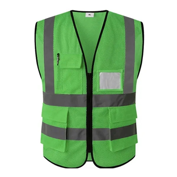 Reflective multi-pocket safety vest(customizable)