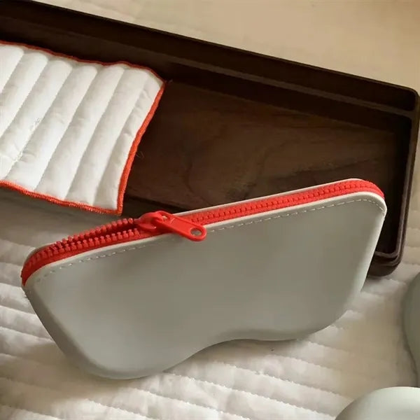 Silicone Eyeglass Sunglass Case With Zipper For Travel