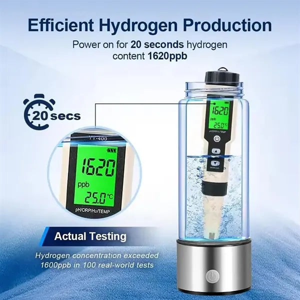 Hydrogen Water Bottle Generator SPE/PEM Tech Water Ionizer