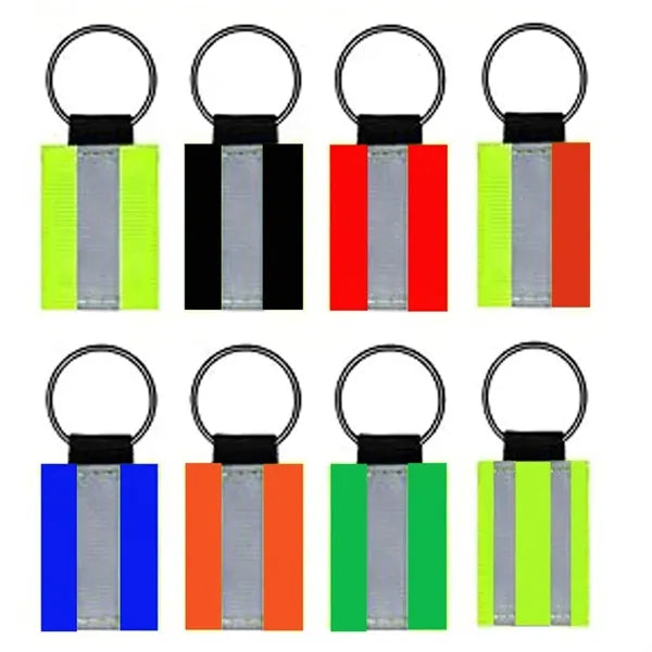 Double Sided Reflective Keychain
