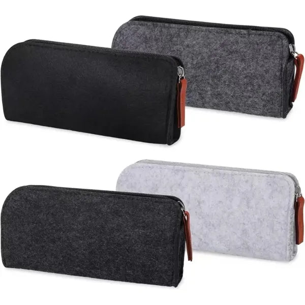 Felt Zipper Pencil Bag Storage Organizer
