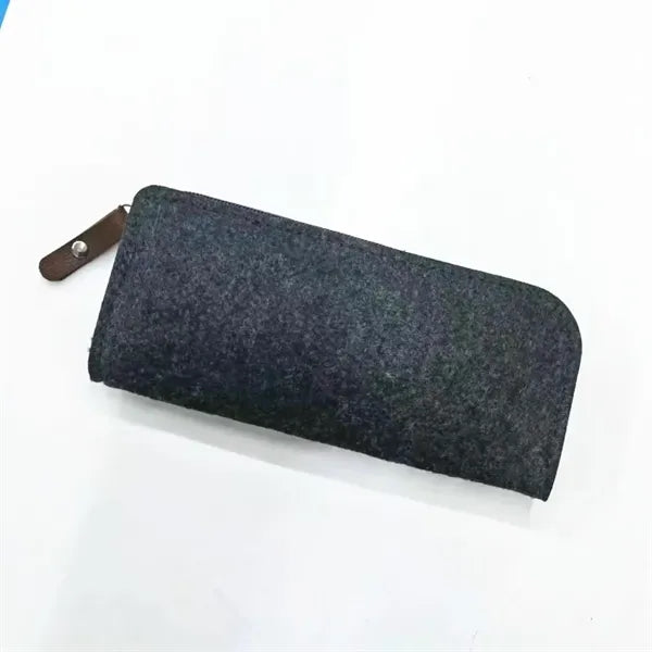 Felt Zipper Pencil Bag Storage Organizer