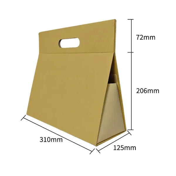 Portable Premium Folding Gift Box with Handles