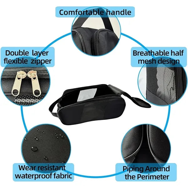 Golf Breathable Shoes Storage Carry Bag With Handle
