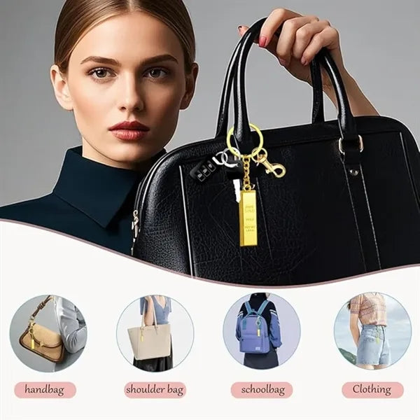Gold Bar Shaped Fashion Keychain Free Shipping