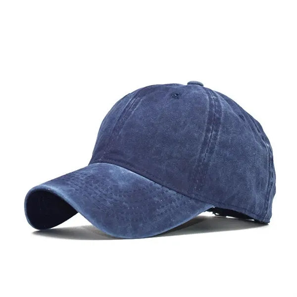 Distressed baseball cap