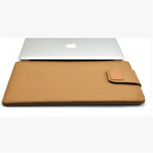 Felt Laptop Sleeve Flip Top Closure