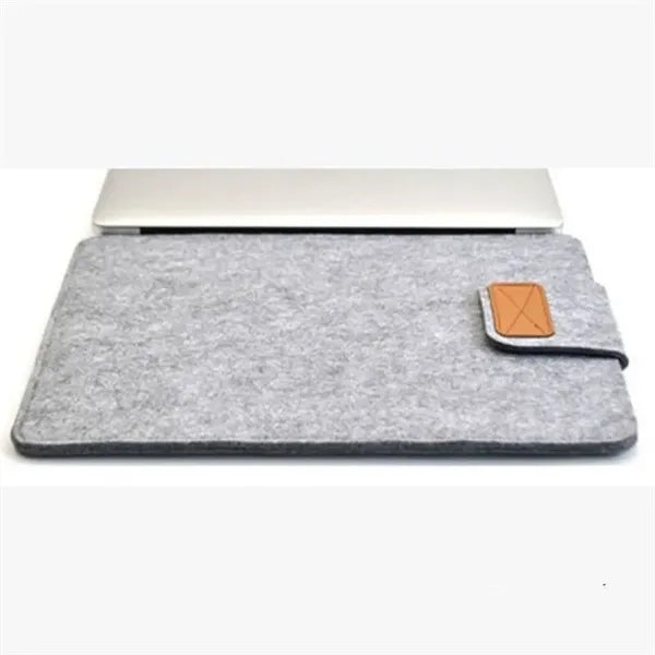 Felt Laptop Sleeve Flip Top Closure