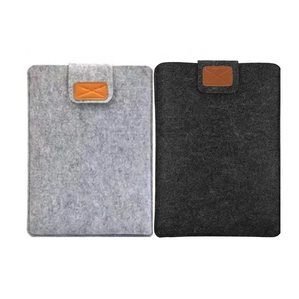 Felt Laptop Sleeve Flip Top Closure