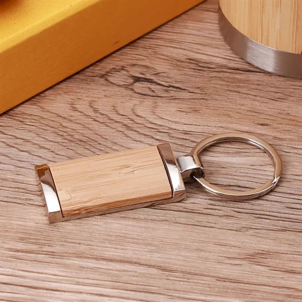 Eco Bamboo Gift Set (Pen, Business Card Holder & Keychain)