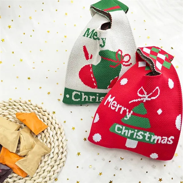Soft Elastic Knitted Tote Bag