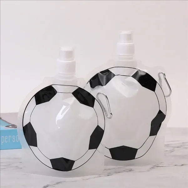 16 Oz Collapsible Football Water Bottle