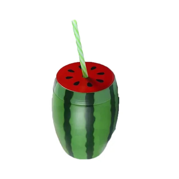 Fruit shaped straw cup