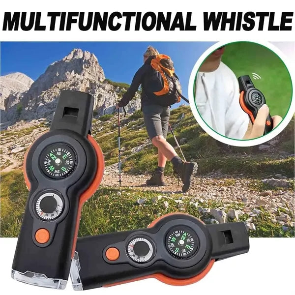 7-in-1 Emergency Whistle with Lanyard