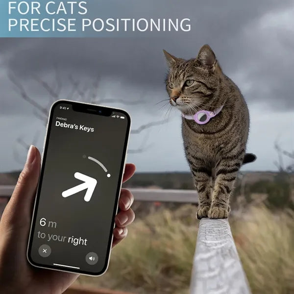 Night Safe Reflective Pet Cat Tracking Collar Set