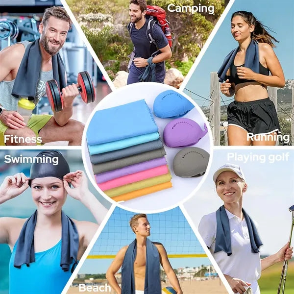Breathable Sweat Absorbent Towels With Silicone Sleeves