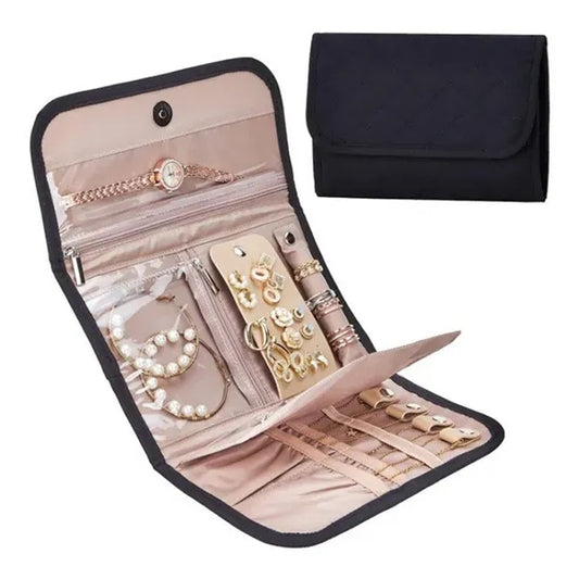 Travel-Friendly Earring Organizer with Faux Suede
