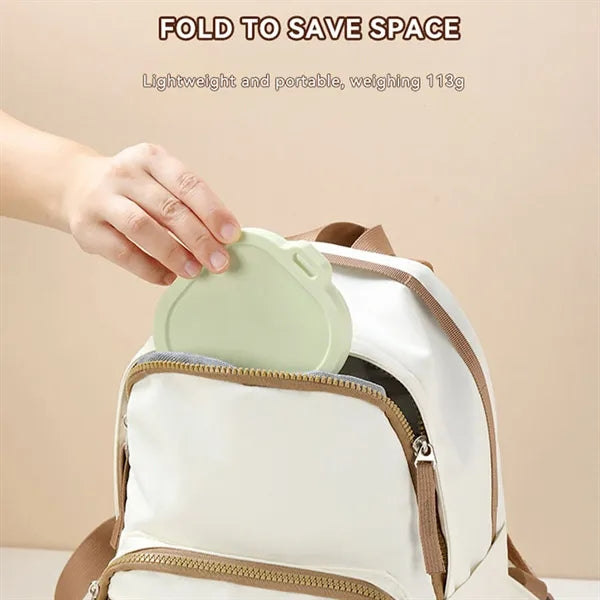 Collapsible Silicone Food Storage Container With Carabiner