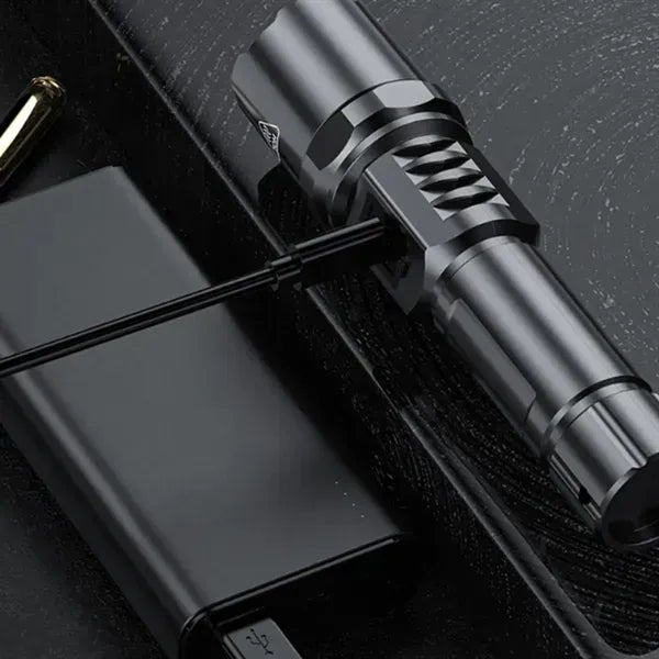 3 Lighting Modes Outdoor Rechargeable LED Flashlight