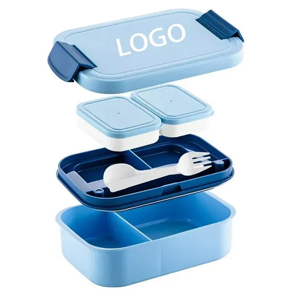 Stackable Bento Box with Utensil Set