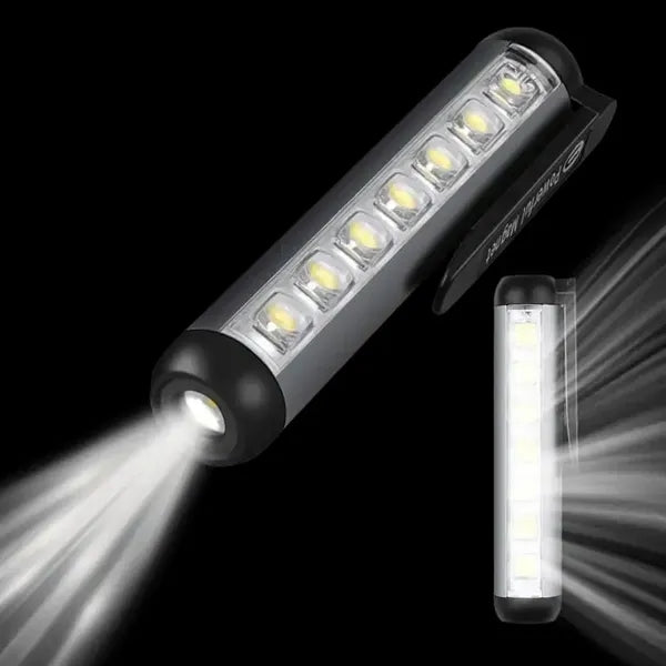 Flashlight USB Rechargeable Magnetic LED - IPX4 Pen Clip