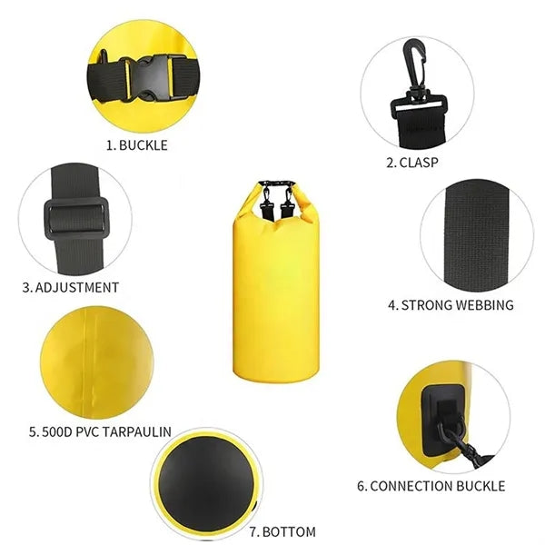 20L Outdoor Waterproof Bag For Beach Rafting And Swimming
