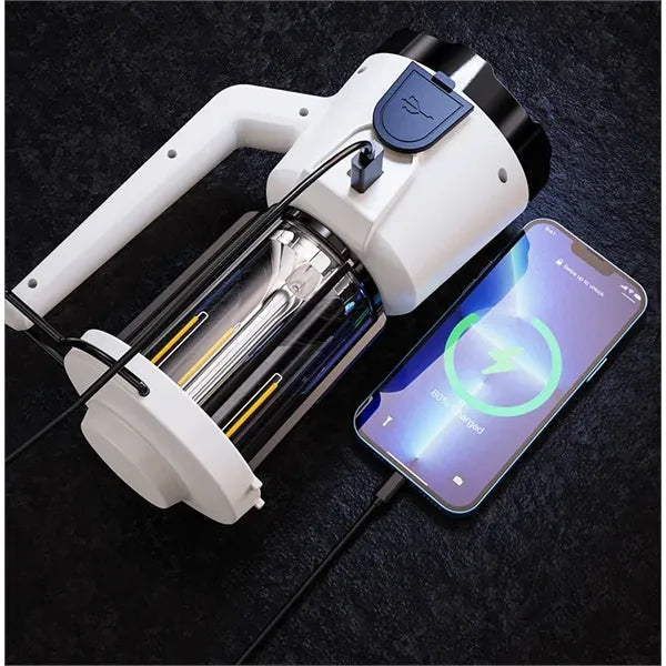 2-in-1 Handheld Flashlight with Lantern and Spotlight Modes