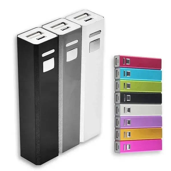 2600mAh Portable External Power Bank Battery Charger Metal