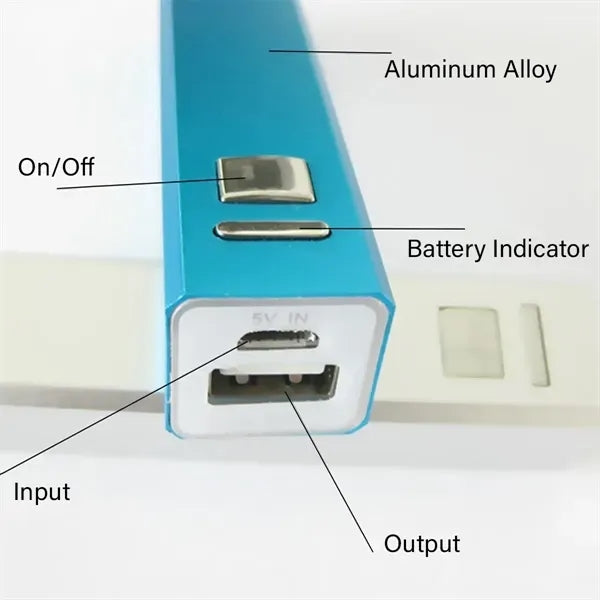 2600mAh Portable External Power Bank Battery Charger Metal