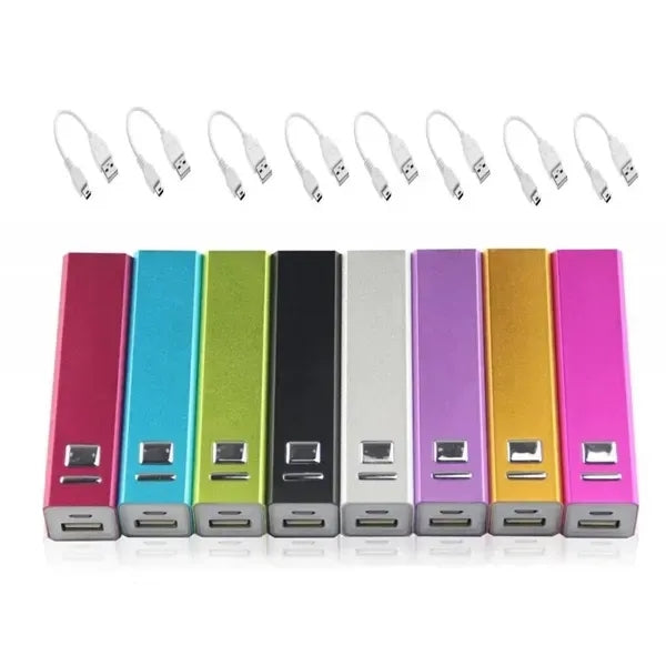 2600mAh Portable External Power Bank Battery Charger Metal