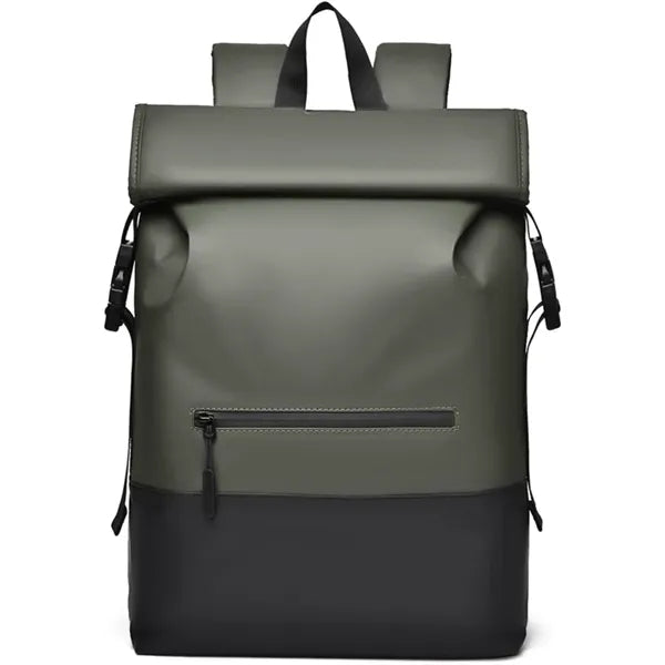 Stylish School Daypack Rolltop Waterproof Backpack