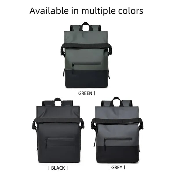 Stylish School Daypack Rolltop Waterproof Backpack