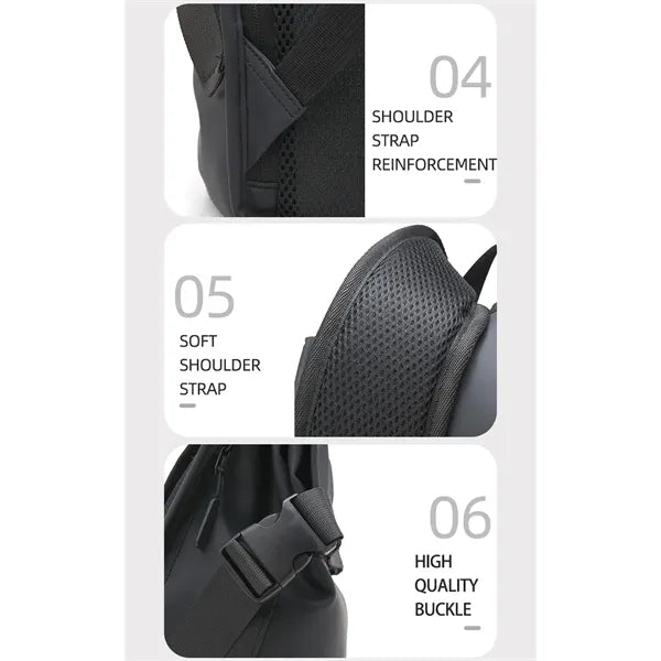 Stylish School Daypack Rolltop Waterproof Backpack
